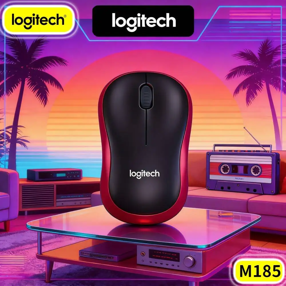 Logitech M185 Student Online Document Modify Revise Mouse Wireless Smooth Cursor For File Adjustment Job