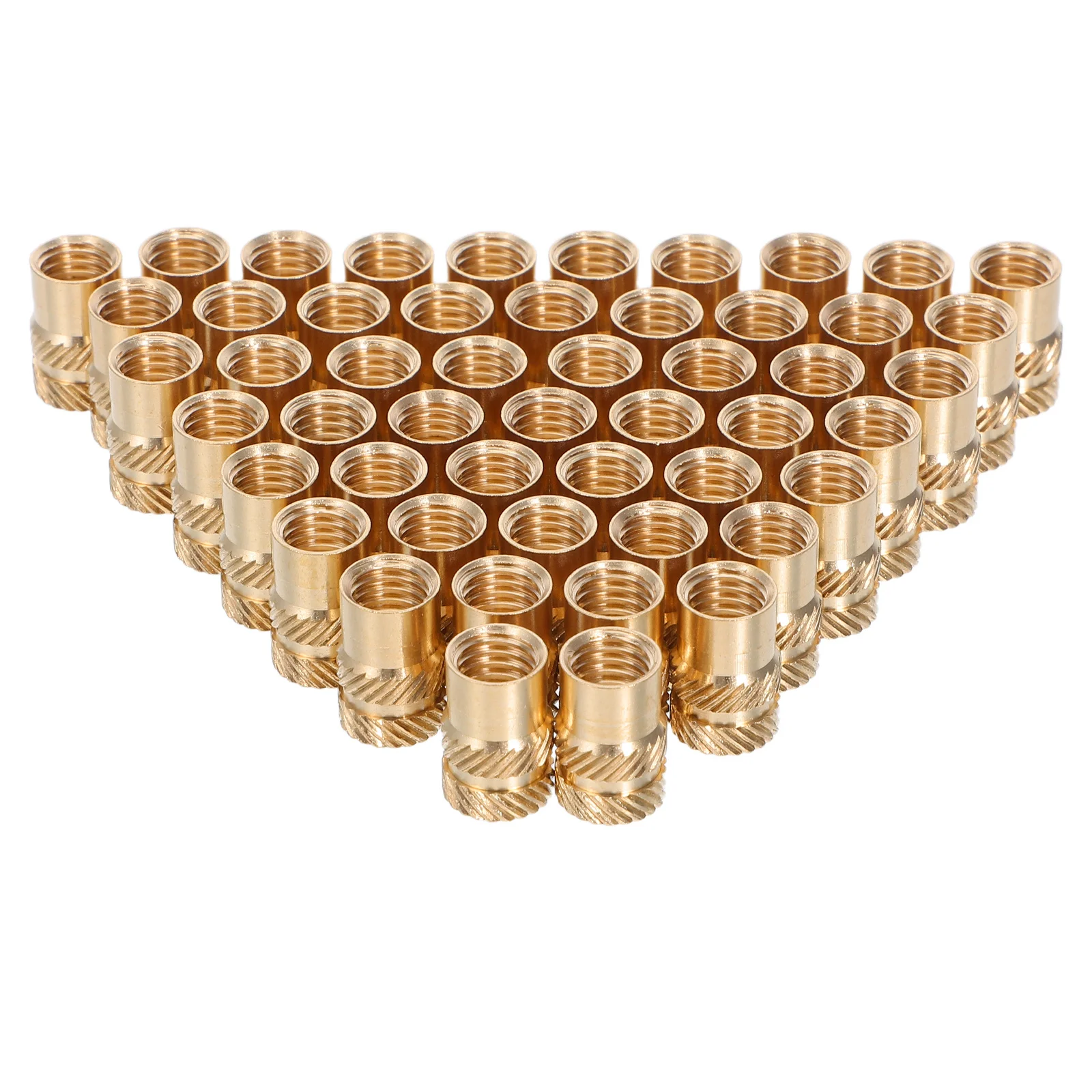 

50Pcs Brass Knurled Nuts Copper Threaded Inserts Heat Set Inserts for Plastic 3D Printer Hardware Assembly Heat Set Insert