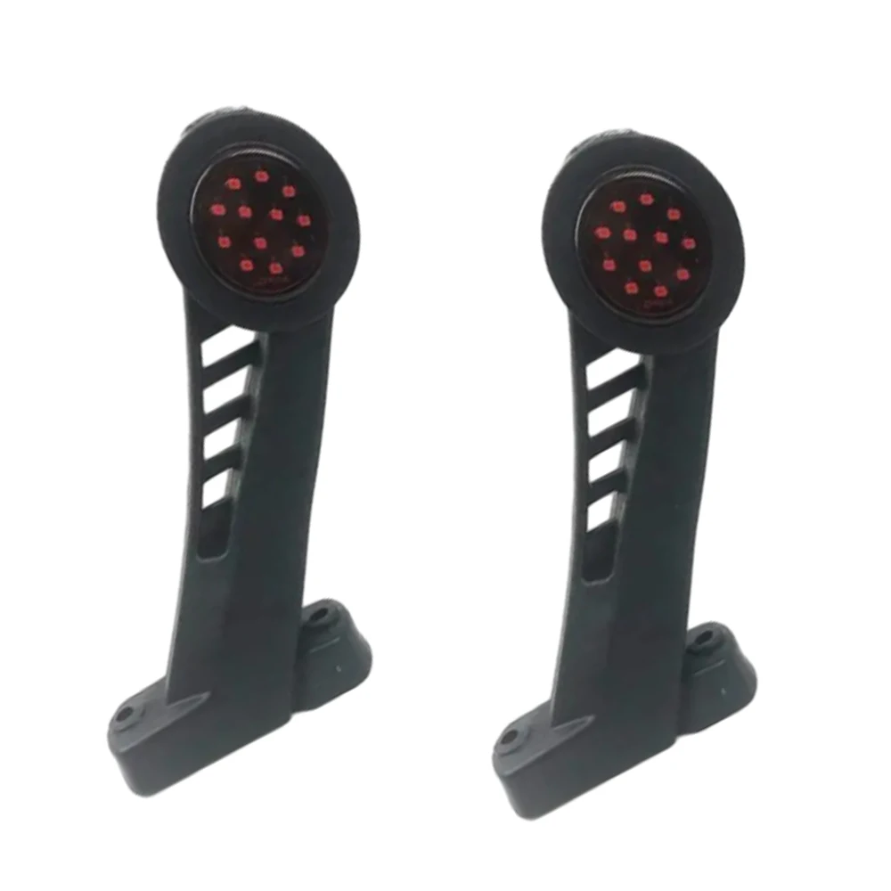 2pcs LED Double Side Light 10-30V Car Truck Trailer Marker Light Amber Red White Clearance Light Turn Signal Indicator Lamp