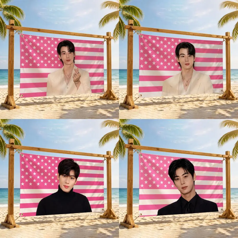 Cha E-eun-woo Singer Flags Flag Tapestry Outdoor Decor Flaga Decorative Home Objects Barber Shop Decoration