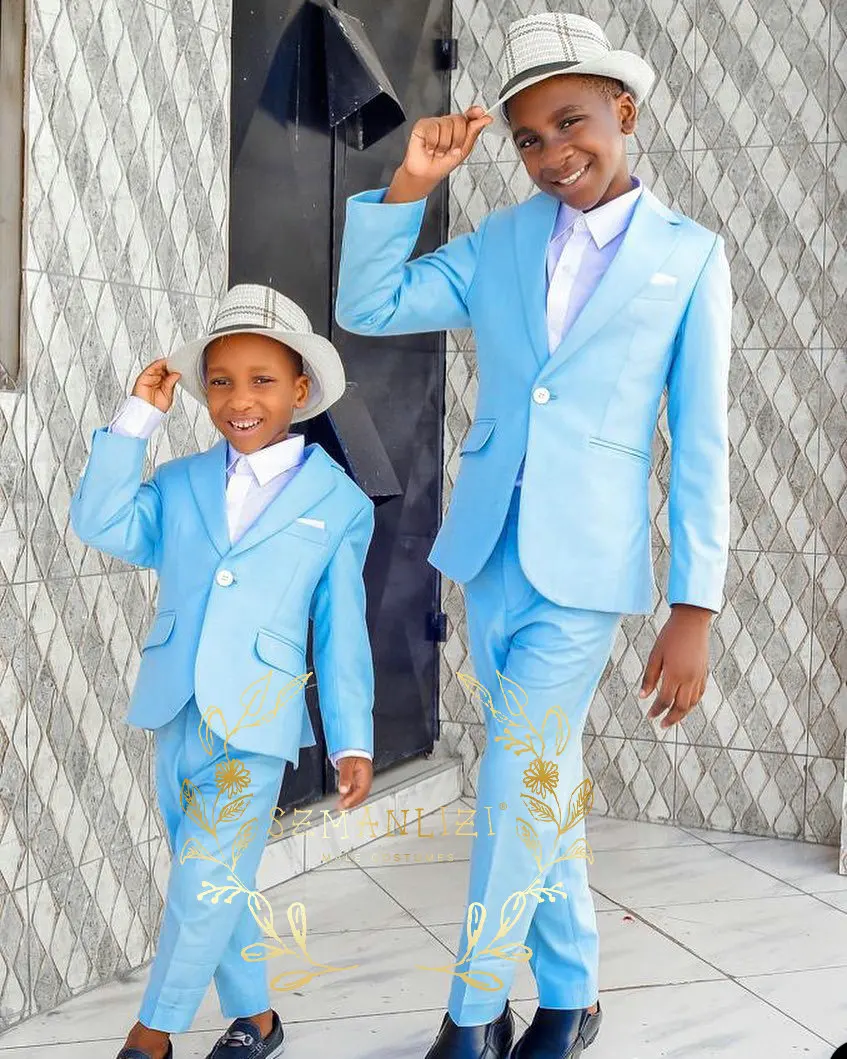 

Boys Suit Formal Blazer 2 Piece Wedding Tuxedo Jacket Set Child Outfit Notch Lapel ropa niños de 2 a 7 años Kids Clothes Boys