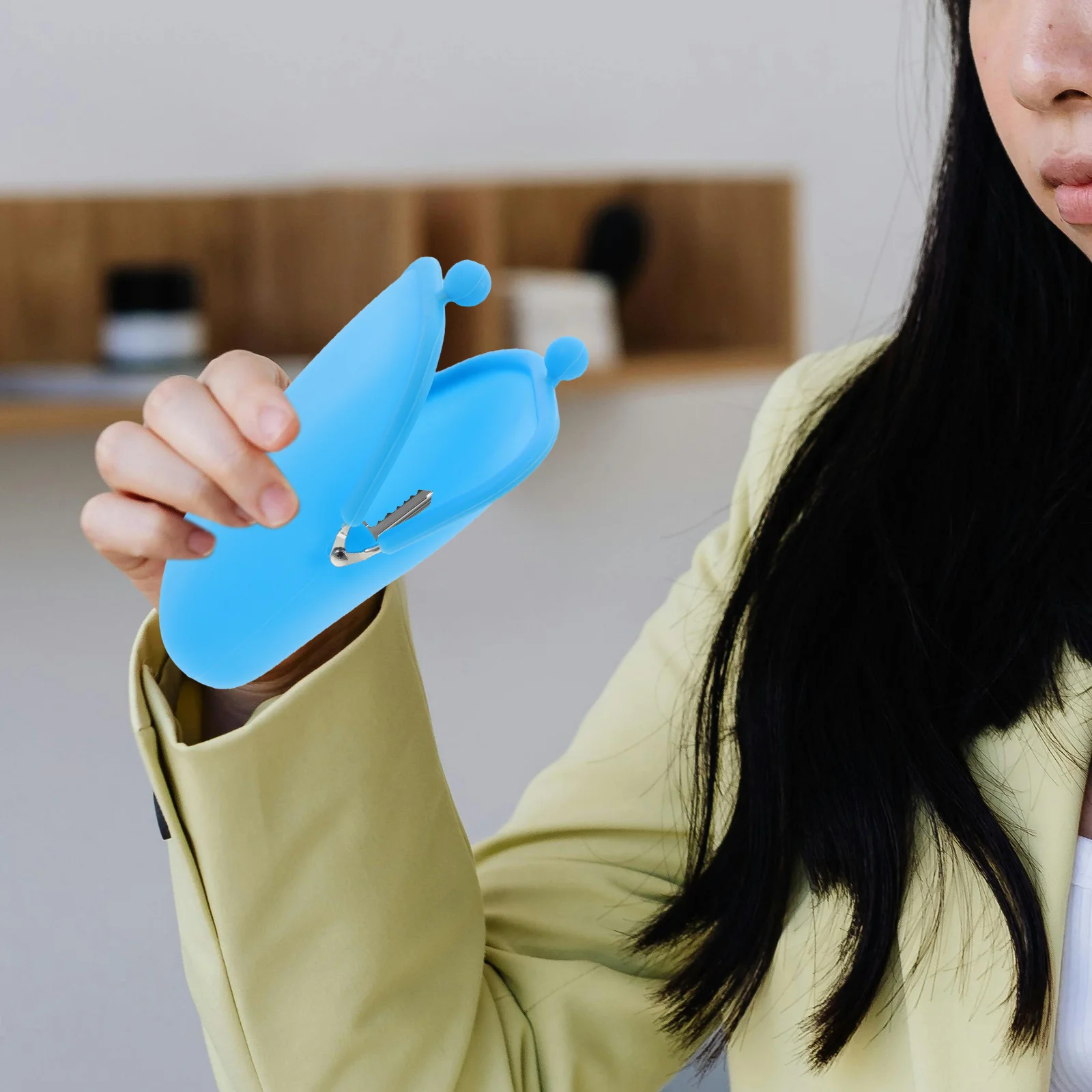 

1Pcs Solid Color Silicone Coin Purse Small Change Wallet for Women Girls Cute Cartoon Cash Storage Pouch Travel Accessories