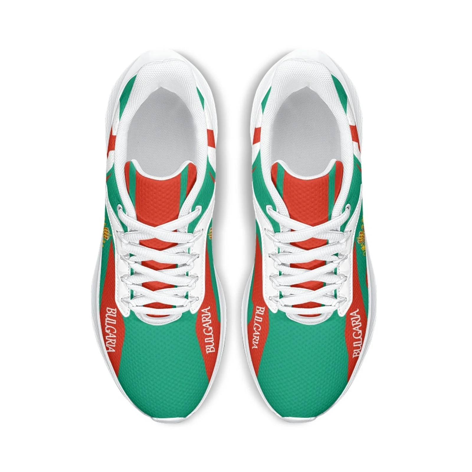 INSTANTARTS Fashion Bulgaria Flag Design Brand New Sneakers Lightweight Outdoor Unisex Tennis Shoes Walking Shoes Zapatos Planos