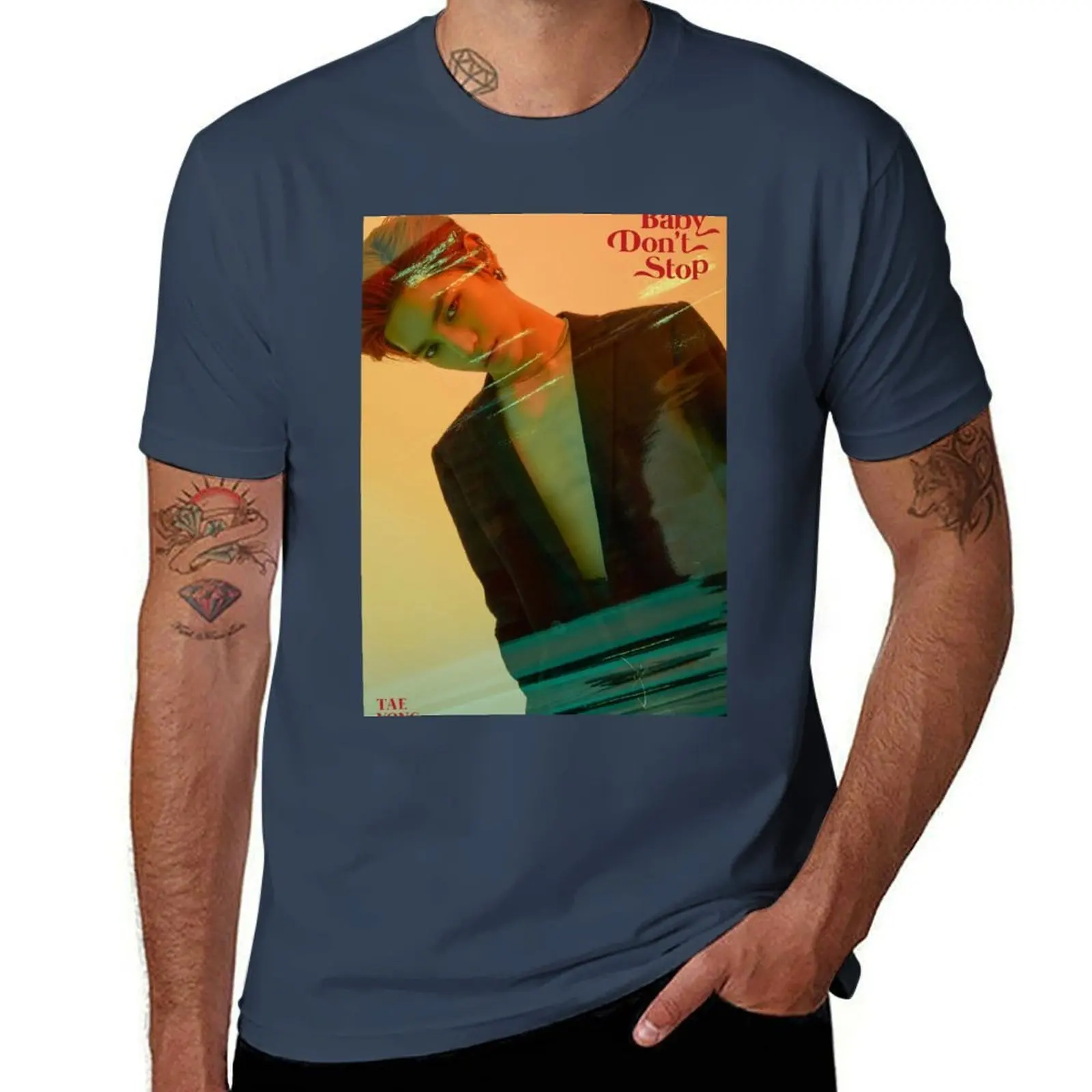 

NCT U Baby Don't Stop Taeyong T-Shirt t shirts designer t shirt custom print man t shirts high quality luxury brand T-Shirt