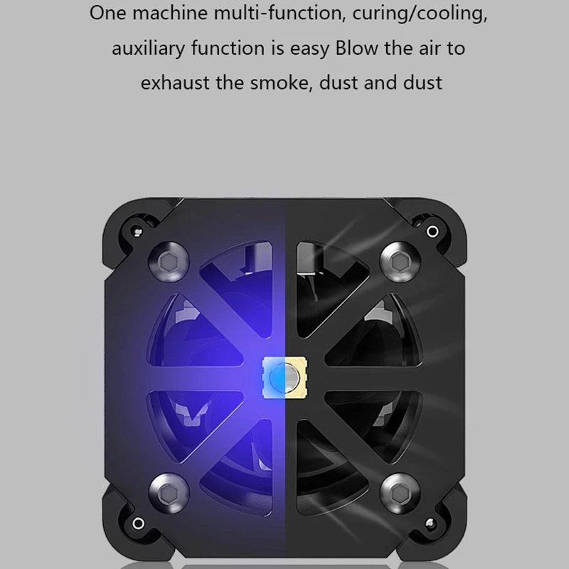 Imagem -02 - Multifunções Ventilador uv Tipo-c de Alta Velocidade de Refrigeração Máscara de Solda Lâmpada de Cura de Tinta Solda