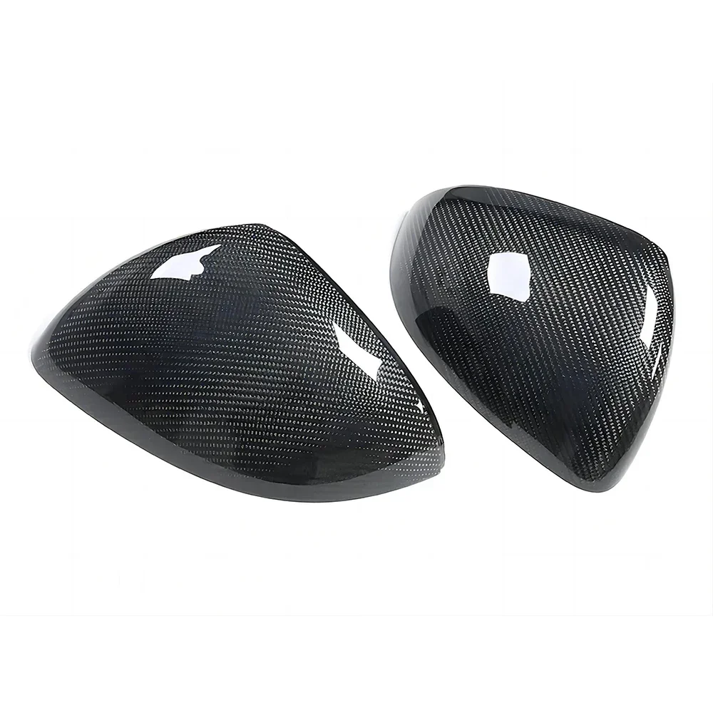 Carbon Fiber Side View Mirror Cover Caps Compatible for W206 GLC W223 W214 V295 V297 2022-2024 2PCS L+R Side Replacement Mirror