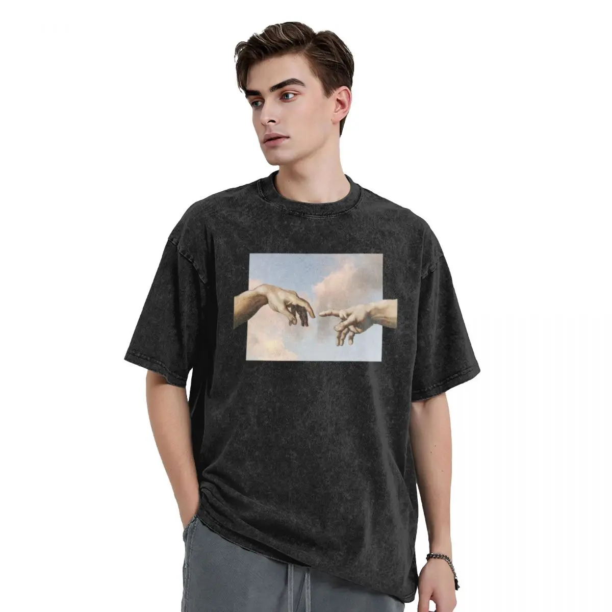 

the creation of adam T-Shirt man clothes sports fans animal prinfor boys men t shirts