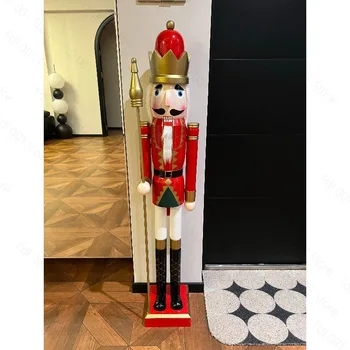 120Cm Nutcracker Puppet Soldier Ornament Nordic Home Furnishing Hotel Cafe Decoration…