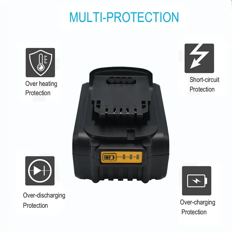 18V 5000mAh rechargeable battery，for dewei DCB184 DCB184B-XJ DCB180 DCB181 DCB182 DCB183 DCB185 18V Power Tool Battery