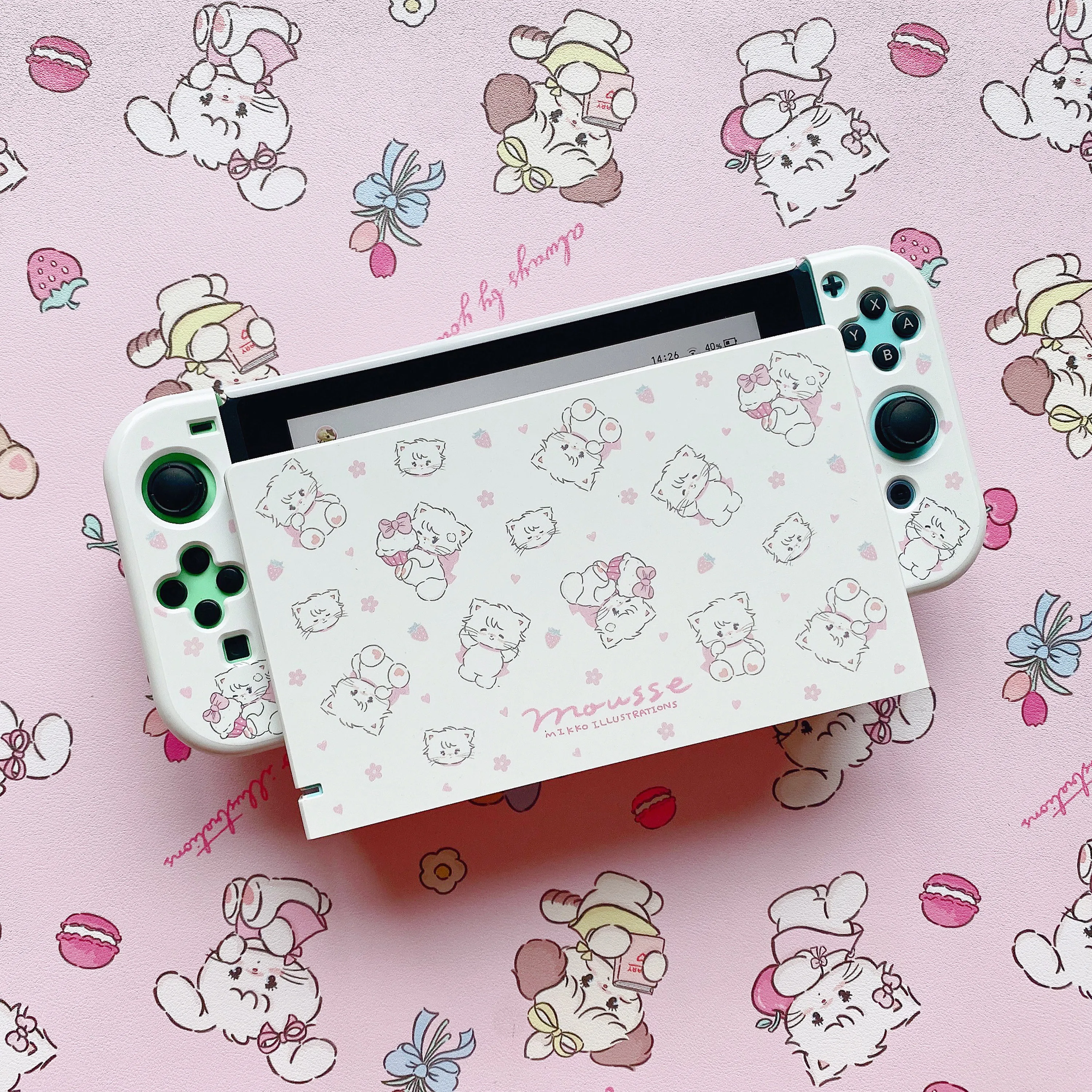 For Nintendo Switch Case Switch OLED/NS Accessorie Joycon Mikko Cute Cartoon TPU Hard Shell For Switch Accessories Console Games