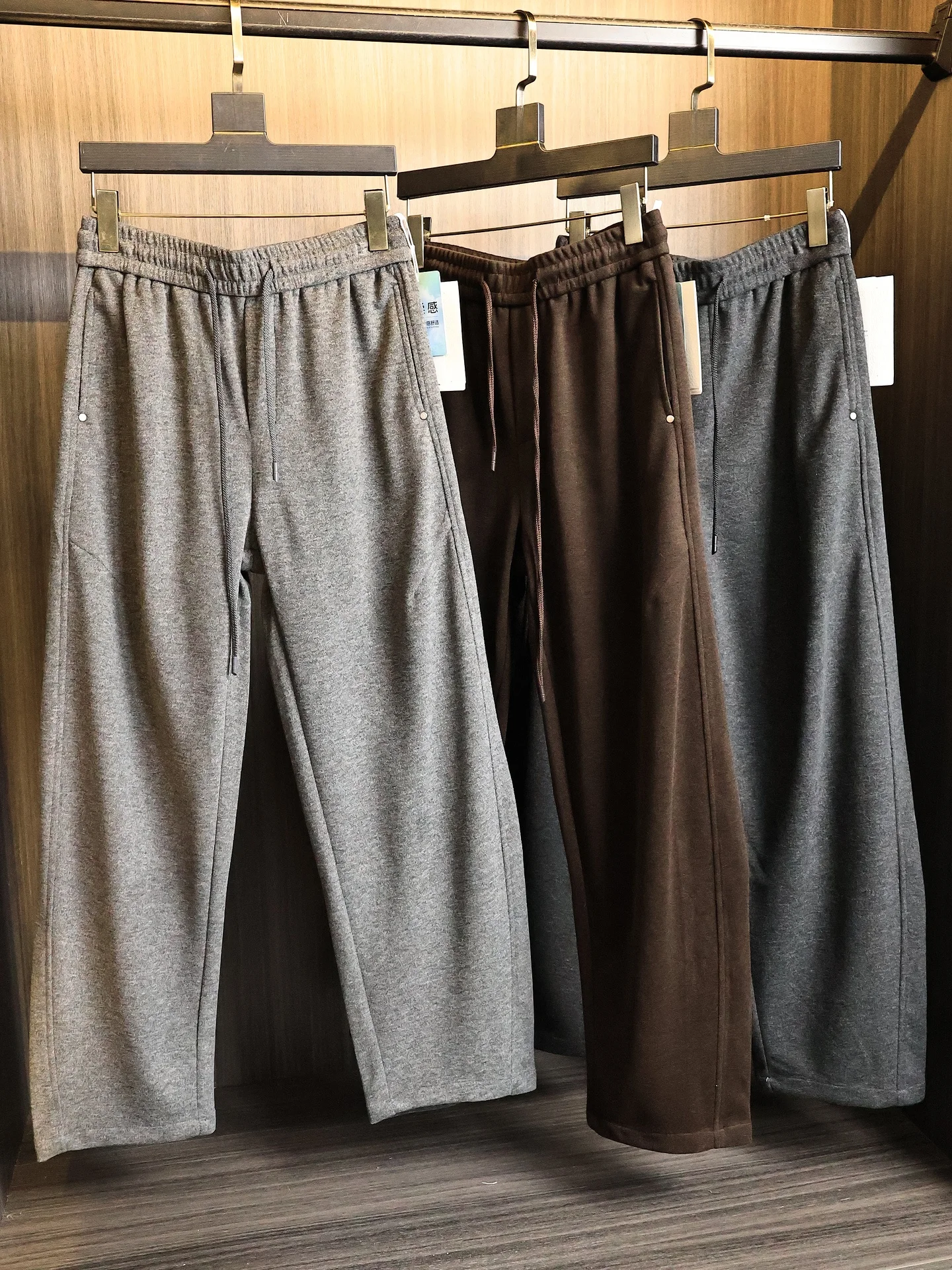 Cloud Soft Heavyweight Men's Casual Pants Loose Fit Casual Wear Polyester Lycra Blend Knife  Silhouette Breathable