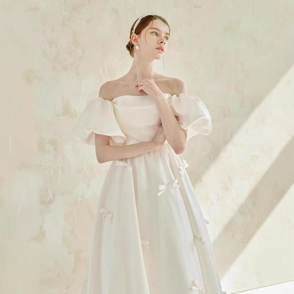 

2026 New Light Wedding Dress French Top Thin Bridal Wedding Dress