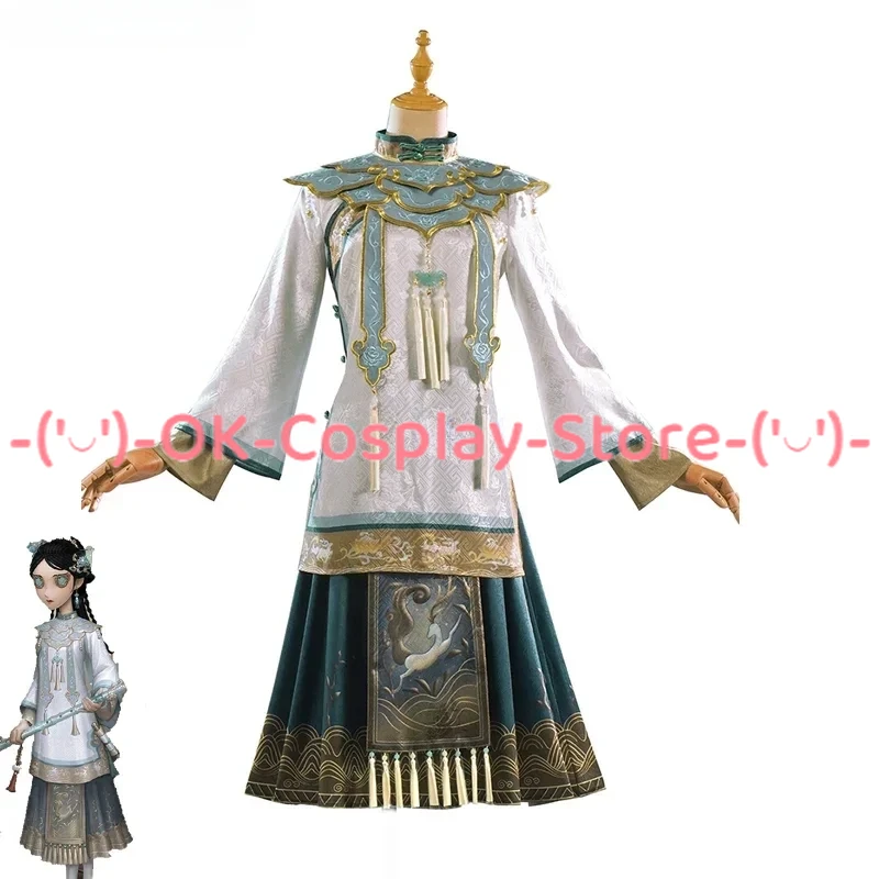 

Game Identity V Antique Dealers Cosplay Qi Shiyi Costume Chinese Embroidery Dress Hallween Party Uniforms Top Skirts Custom Made