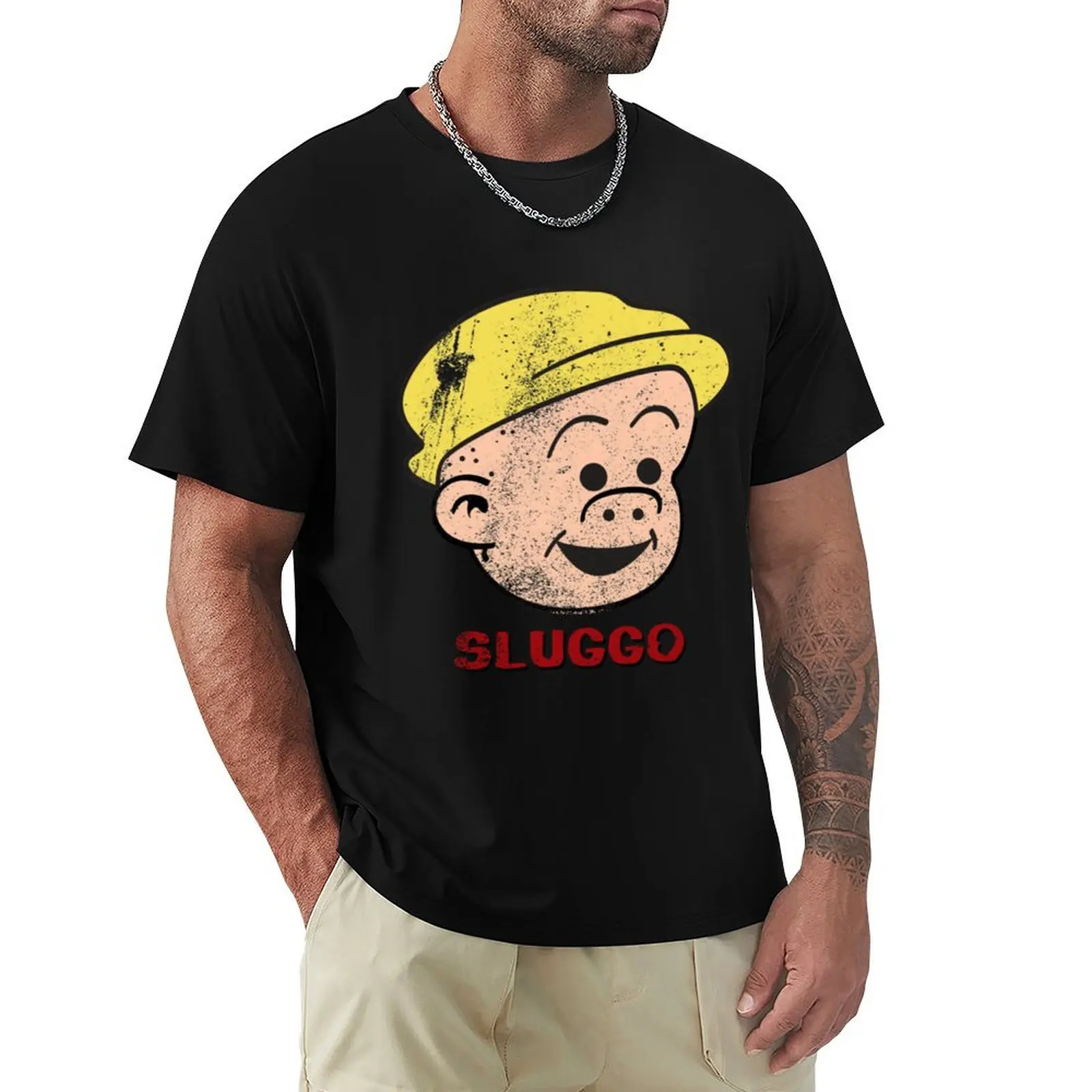 Футболка Sluggo больших размеров, базовая модель с коротким рукавом