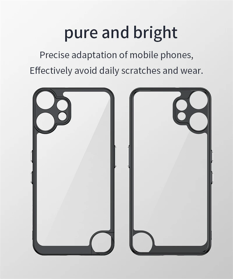 حافظة شفافة لهاتف لا شيء CMF 2 Pro حافظة من السيليكون لهاتف لا شيء CMF Phone 2 Pro غطاء لـ Nothing CMF Phone 2 Pro