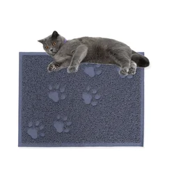 30x40cm Cat Litter Mat Easy Clean PVC Water Resistant Stylish Doormat Pet Washable Cat Litter Mat Pet Cleaning Carpet