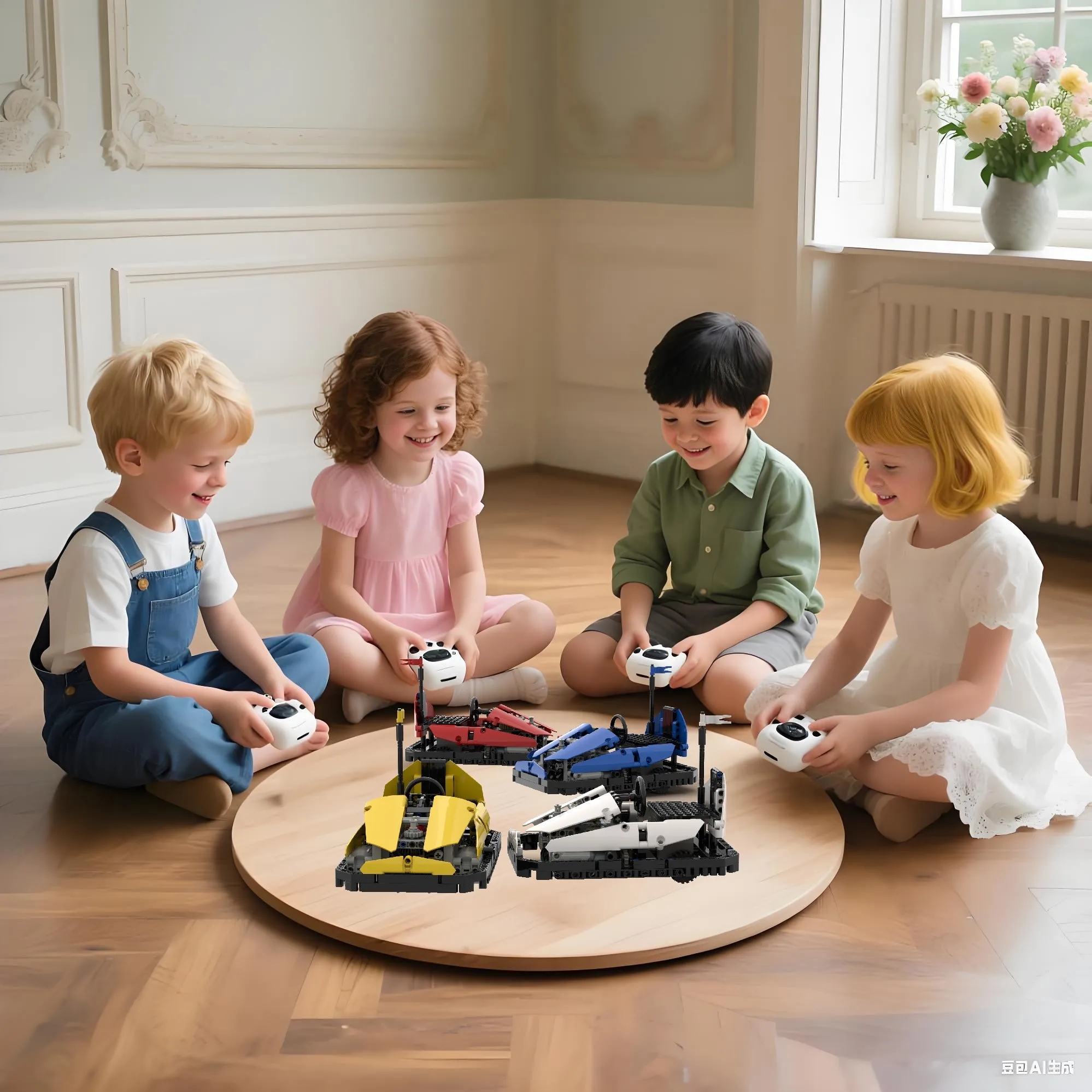 ملاهي الوفير RC سيارة Blding كتلة الوالدين والطفل لعبة سباق تنافسية للأطفال الوفير معركة لعبة حفلة هدايا عيد الميلاد