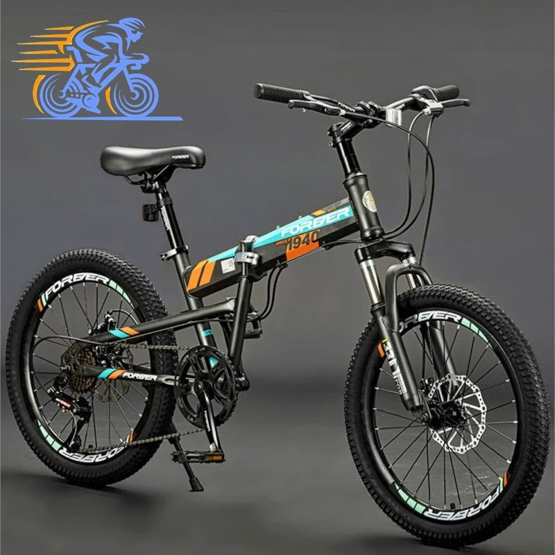 SKIG Folding Mountain Bike, 18 inch Youth Student Male Female Bike camping home bicycle bici plegable adulto foldable bicycle 