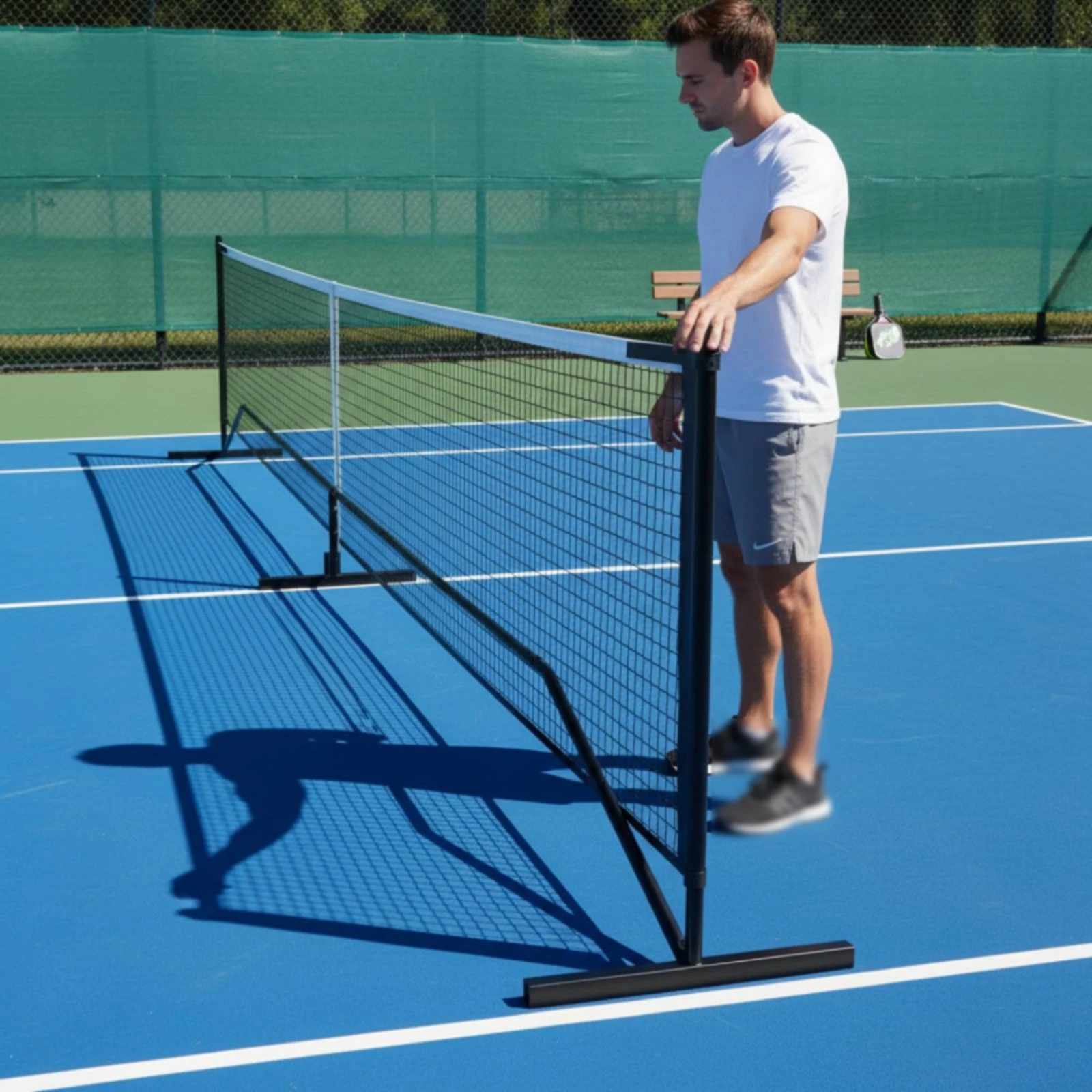 Portable Pickleball Net Professional Regulation Pickleball Net Sports Gear Carry Bag Included Stable Frame for Outdoor, Indoor