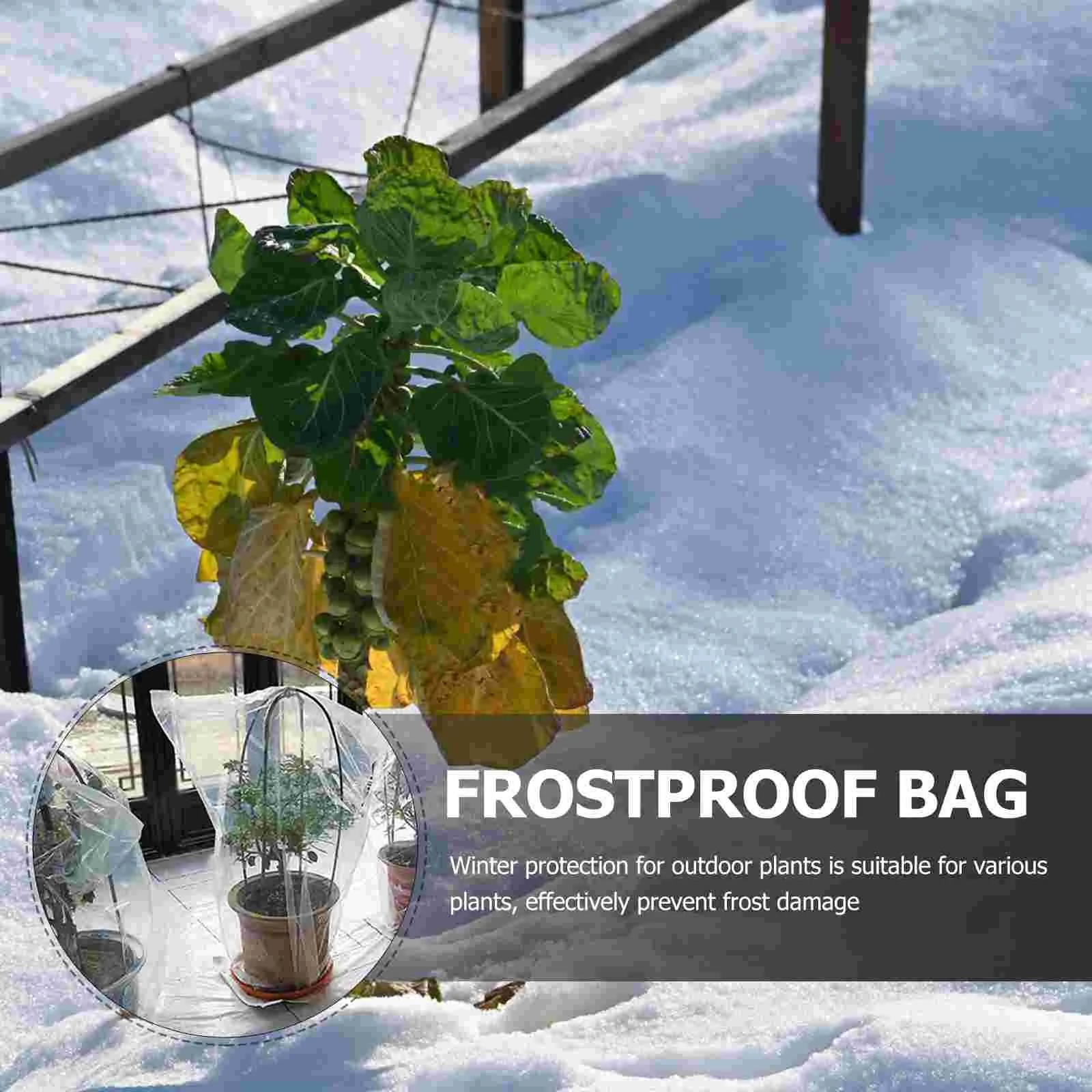 Plant Shelter Tree Covers for Winter Outdoor Protective Bag Plastic Frost Protection