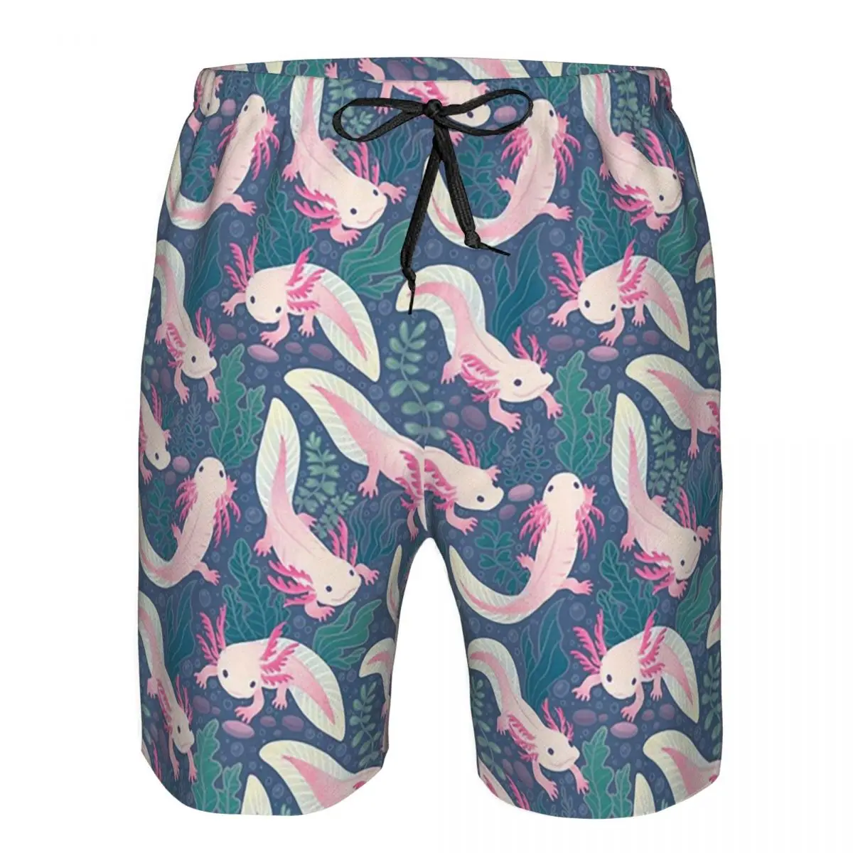 

Axolotls Trunks Beach Board Shorts Casual Quick Dry Swim Summer Men Pants