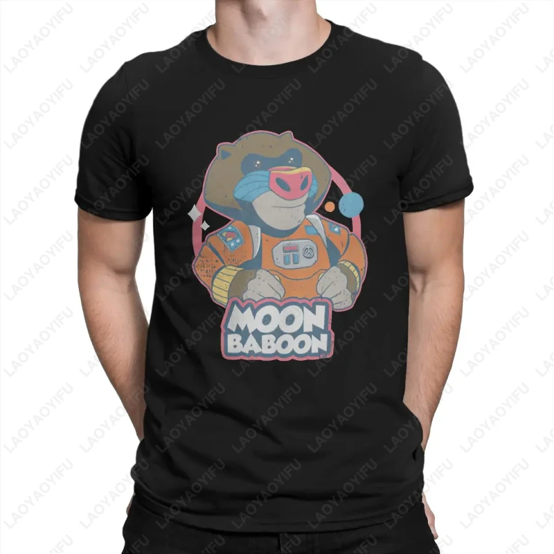 Men Women Round Neck Basic Tshirt Streetwear Unique Gift It Takes Two Moon Babuon Lovely Pattern Unisex High Quality Cotton Tees
