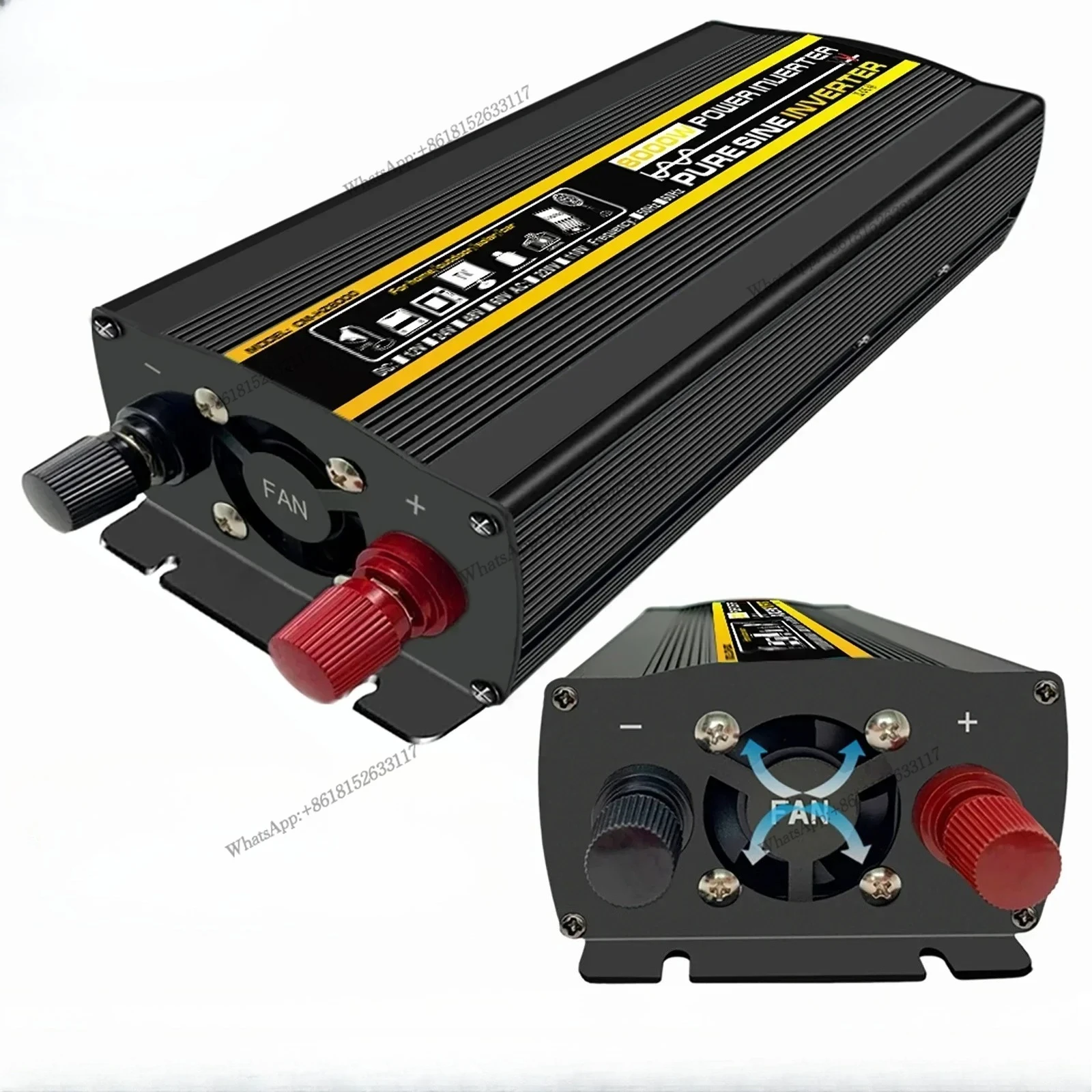 12000 ワット純粋な正弦波パワーインバーター電圧変圧器デジタルディスプレイ車ホーム屋外 DC12V 220V コンバータとコントローラ