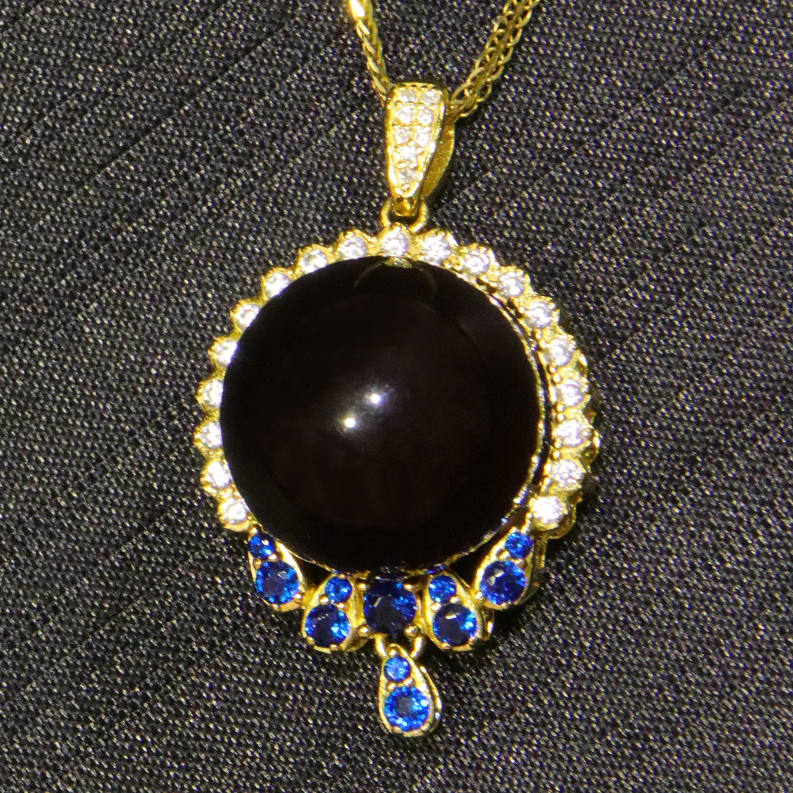 Natural Violet Amber Pendant Sterling Silver Setting 17mm Round Bead Lilac Amber Jewelry Gift for Women