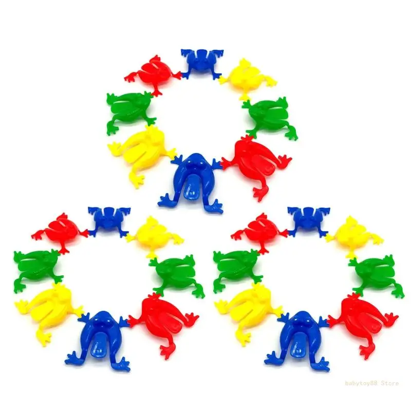 Y4UD Tabletop Jumping Frogs Nostalgic Game Set of 24Pcs Parents-Children Activity Toy