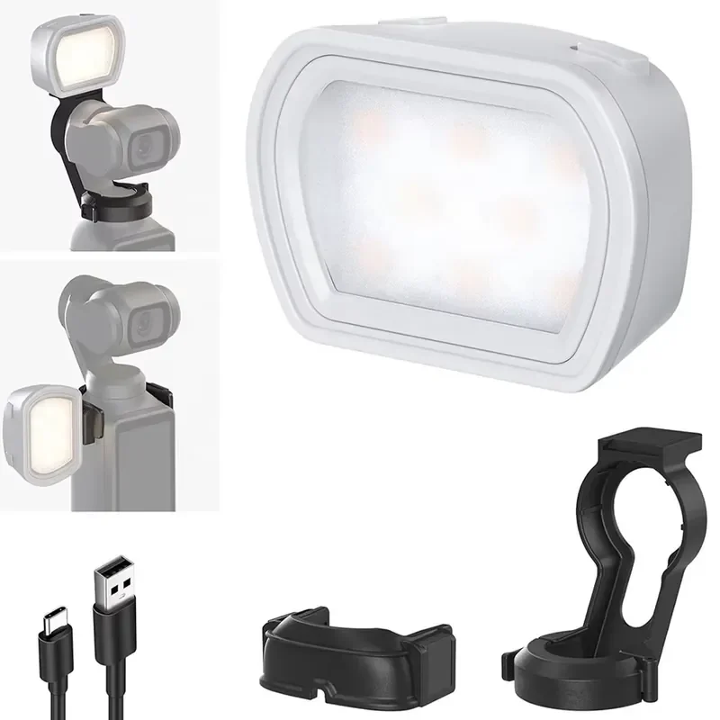200mAh Adjustable Brightness Portable Photography Lighting Action Accessories Magnetic Mini Light Emitting Diode Fill