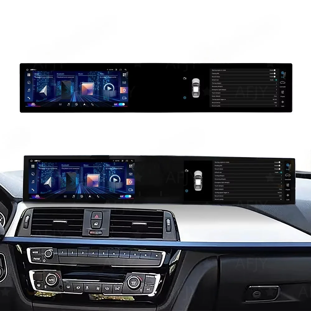21 Zoll Dual-Screen Android für BMW 3er F30 F31 4er F32 F34 F36 Carplay Auto-Multimedia-Player GPS-Navigation Autoradio Media