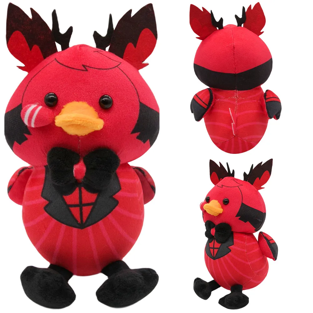 Chat Maudit Alastor Cosplay Peluches, Habzin Nette Props, Costume de Mascotte, Décor d'Halloween, Dessin Animé, Noël, Cadeaux d'Anniversaire, 30cm