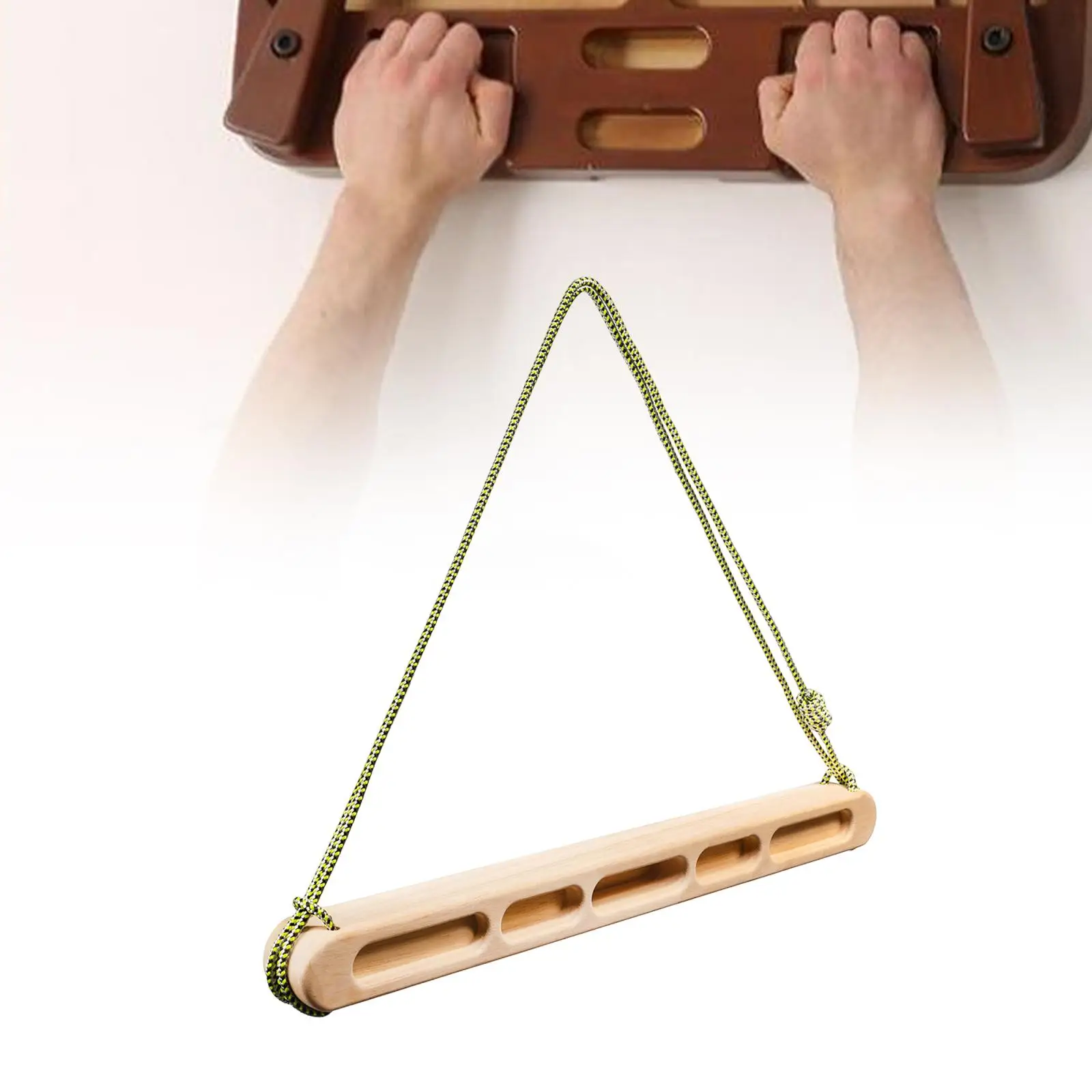 

Climbing Hangboard Hand, Wrist and Forearm Strengthener Pull up Board Wooden Hang Board Rock Climbing Training for Home Gym