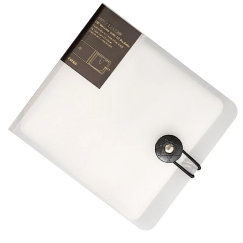 Étui pour disque CD en plastique Transparent, support de DVD, sac de rangement, organisateur, sac de couverture, boîte d'album CD DVD, étuis avec boucle