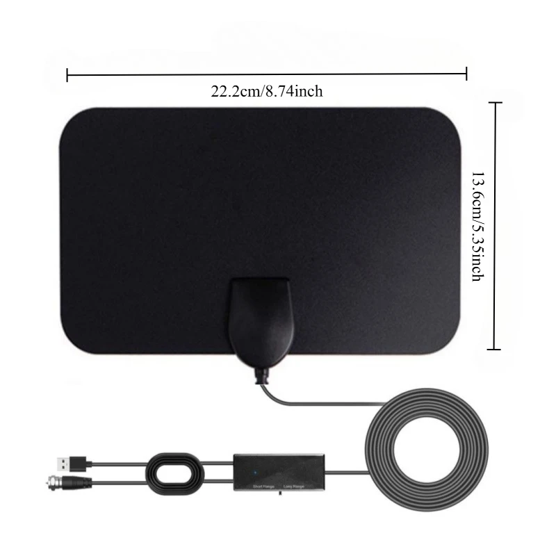 2025 New Indoor HD Digital TV Antenna Mini Mesh TV Antenna 4K 1080P DVB-T2 Antenna
