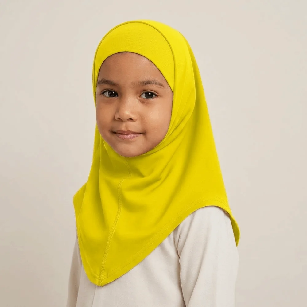 

Fashion Solid Color Hijab Quick Drying Pull On Style Hijab Scarf Breathable Stretchable Sun Protection Headscarf Summer