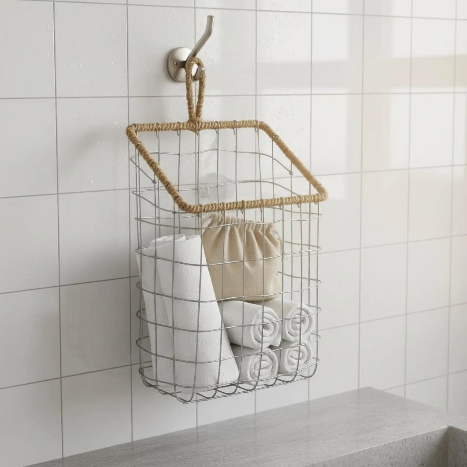 Estante nórdico colgante para revistas – almacenamiento pared - imagen 4