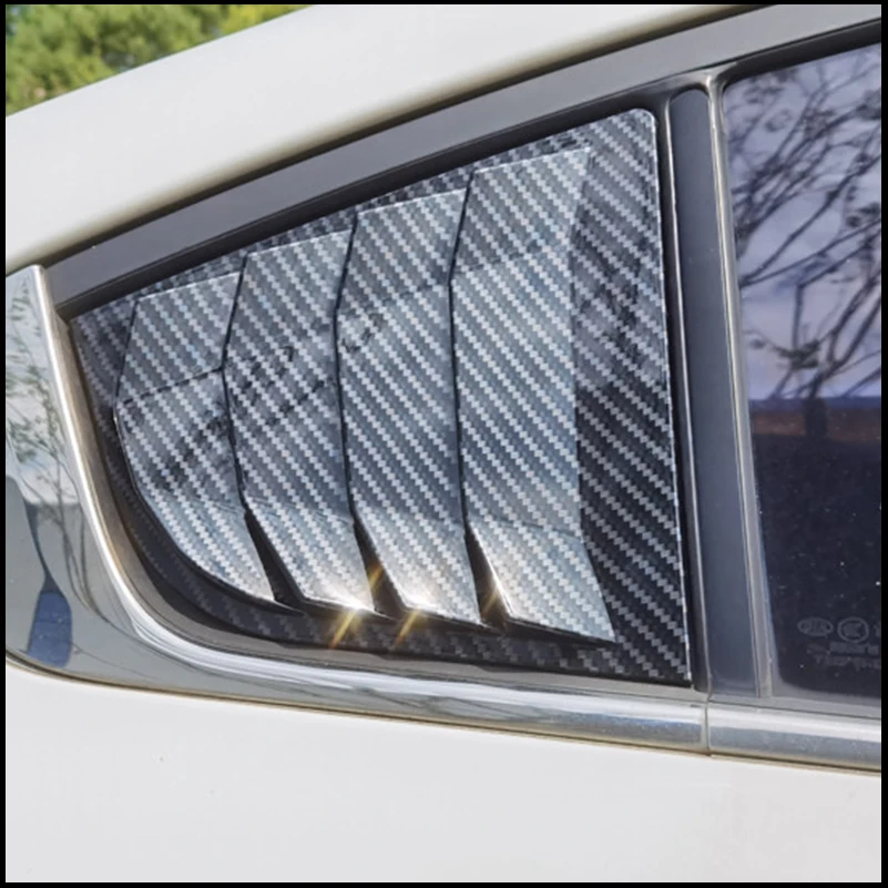 

For Kia Cerato 2014-2017 K3 Forte Rear Window Blind Shades Louver Frame Molding Cover Sticker Trim Car Styling Accessories