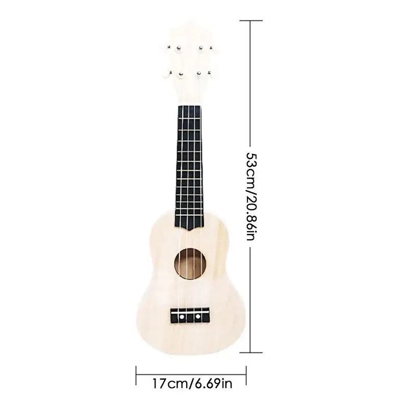 Paintable Ukelele DIY Set Make Your Own Hawaii Ukulele Set Ukulele Building Kit Instrument With Full Accessories  for Beginner