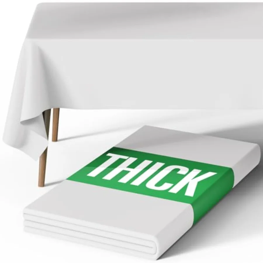 Rectangle Table Cloth Durable Polyester Tablecloth Offers Reusable and Washable Protection, Ideal for Outdoor Party, Picnic, We