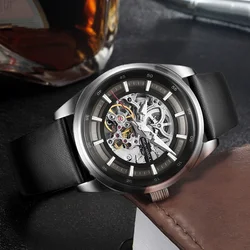 2024 Fashion Seagull Men's Watch Business Hollow Luminous Waterproof Automatic Mechanical Wristwatch Men's Watch 819.92.6076H