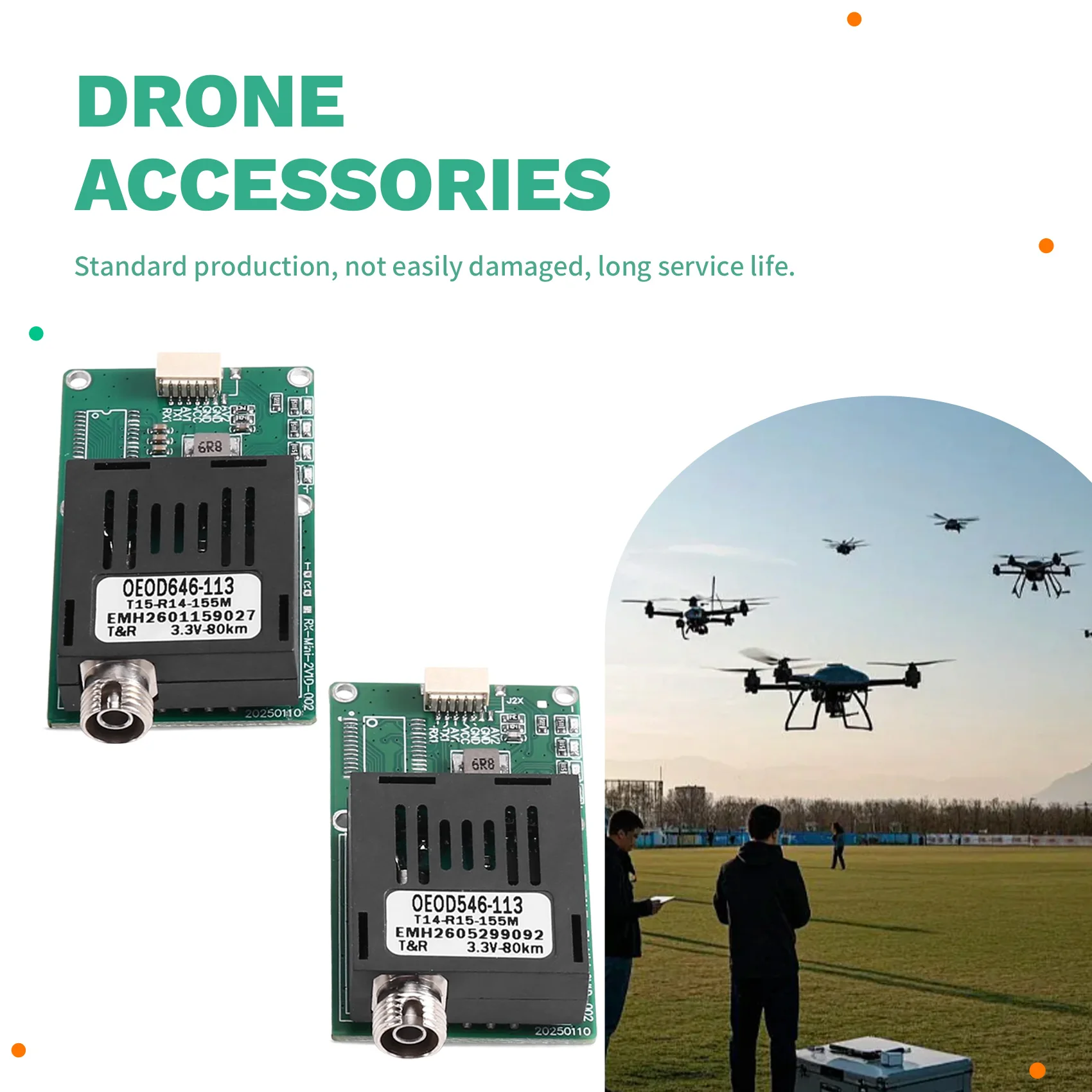 B29C-80KM TTL Optical Transceiver Module For Drones