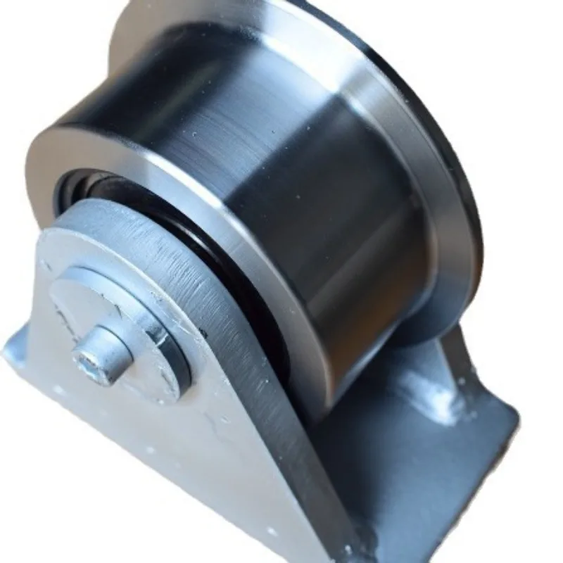 Produce all kinds of track wheels, all-steel unilateral track pulleys, T-wheels, I-beam groove wheels