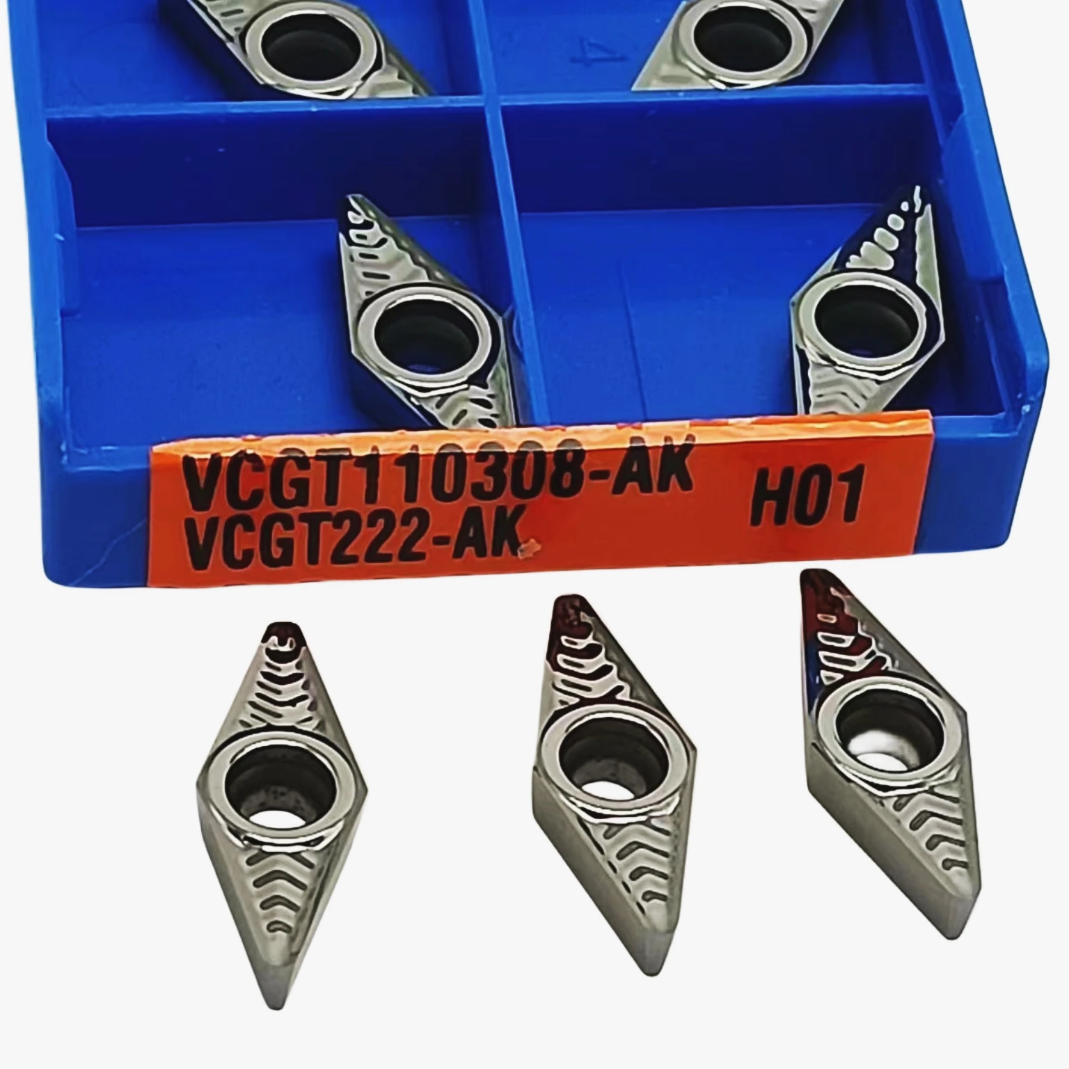 VCGT110304 VCGT110308 VCGT110302 High quality Diamond inserts Lathe tool Turning insert CNC Turning tools