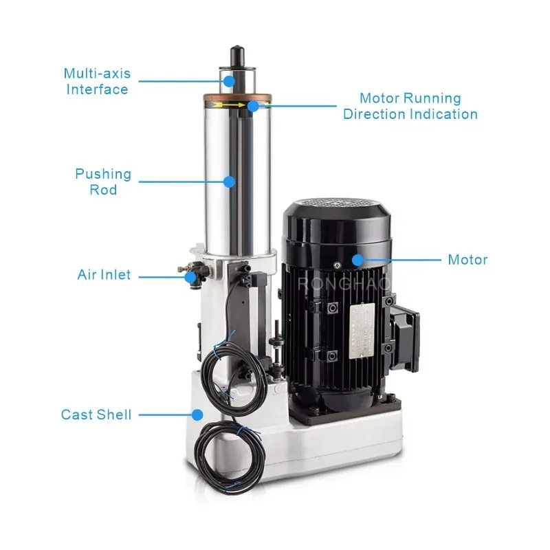 Industrial RHQ-92 Pneumatic Feed Drilling Unit For Multi-axis Machine Automation Modification 1.5kW Spindle