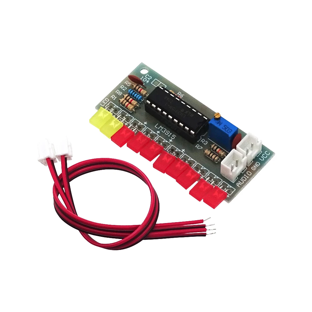 1Pcs LM3915 10 segment Audio Level Indicator LED Module Kit Parts Fun DIY Kit Electronic Production Suite Trousse DC 9V - 12V