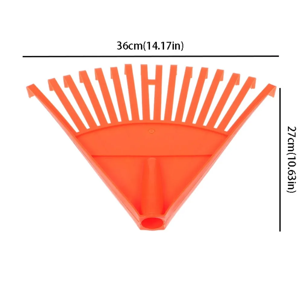 Grain Drying Plastic Grass Rake High Hardness Portable Compact Leaf Rake Small Shrub Heavy Duty Weeding Rake Head Lawn Cleaning