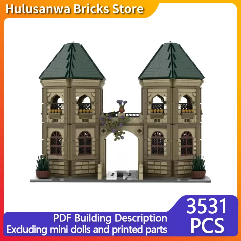 Street View Ster Films Model MOC Bouwstenen Tuinhuizen Modulaire Technologie Geschenken Vakantie Monteer Kinderspeelgoed Pak