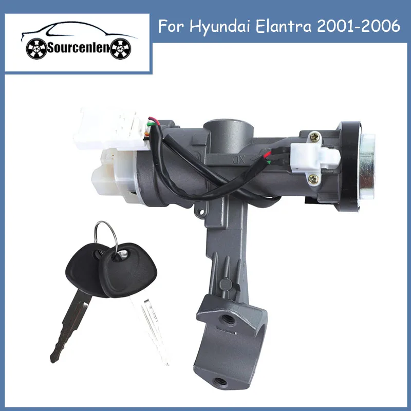 

819002DA00 81900-2DA00 Переключатель цилиндра замка зажигания в сборе с 2 ключами для автомобиля Hyundai Elantra 2001-2006