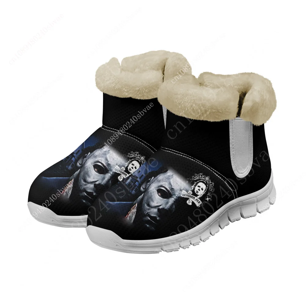 

Horror Halloween Snow Boots Michael Myers Mens Womens Teenager Customized Boot Casual Snow Shoe High Quality Couple Sports Shoes